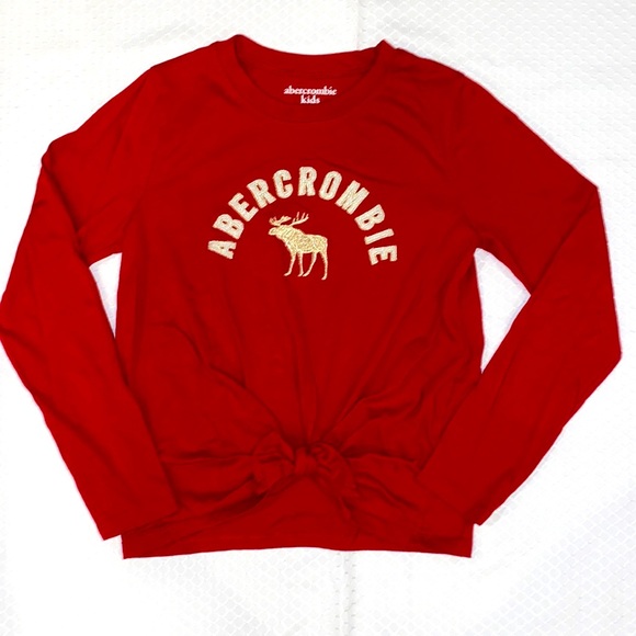 abercrombie kids Other - Valentine’s Day! 💕Abercrombie, 7/8, Red & metallic gold embroidery, NEW! Soft!